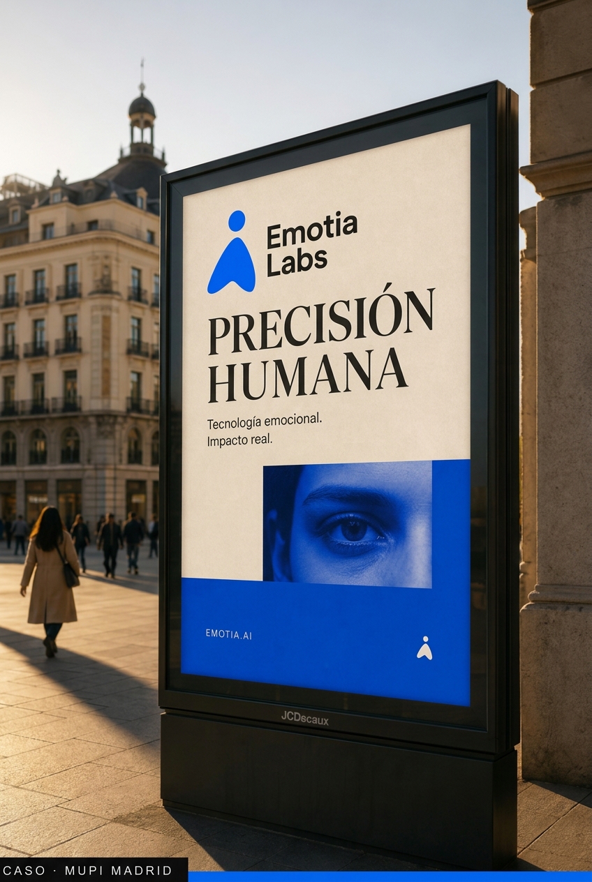 Sistema de publicidad Emotia Labs — campaña Precisión Humana