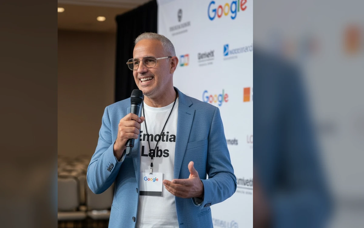 Andrés Pinate Emotia Labs en evento Google