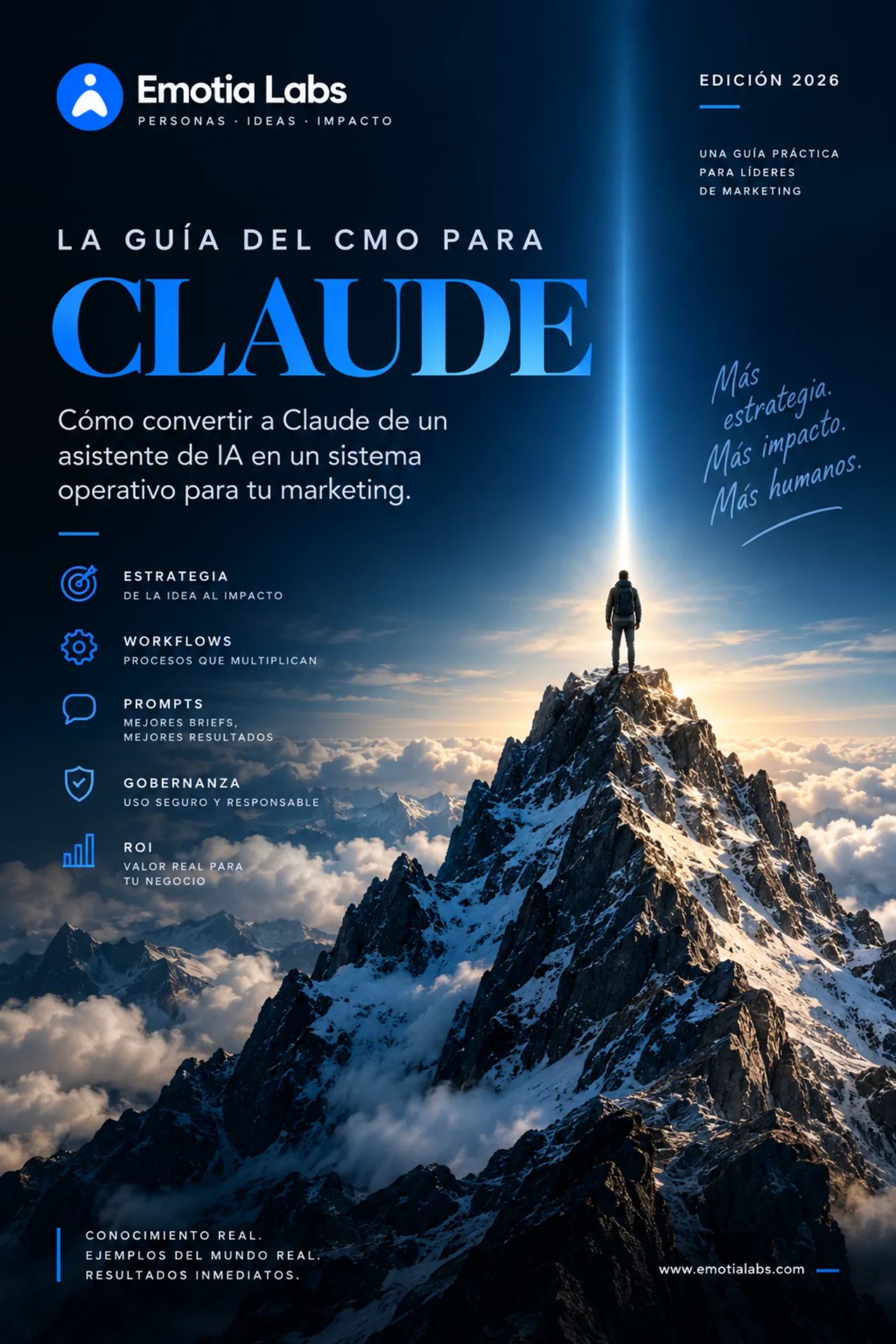 Portada de La Guía del CMO para Claude de Emotia Labs