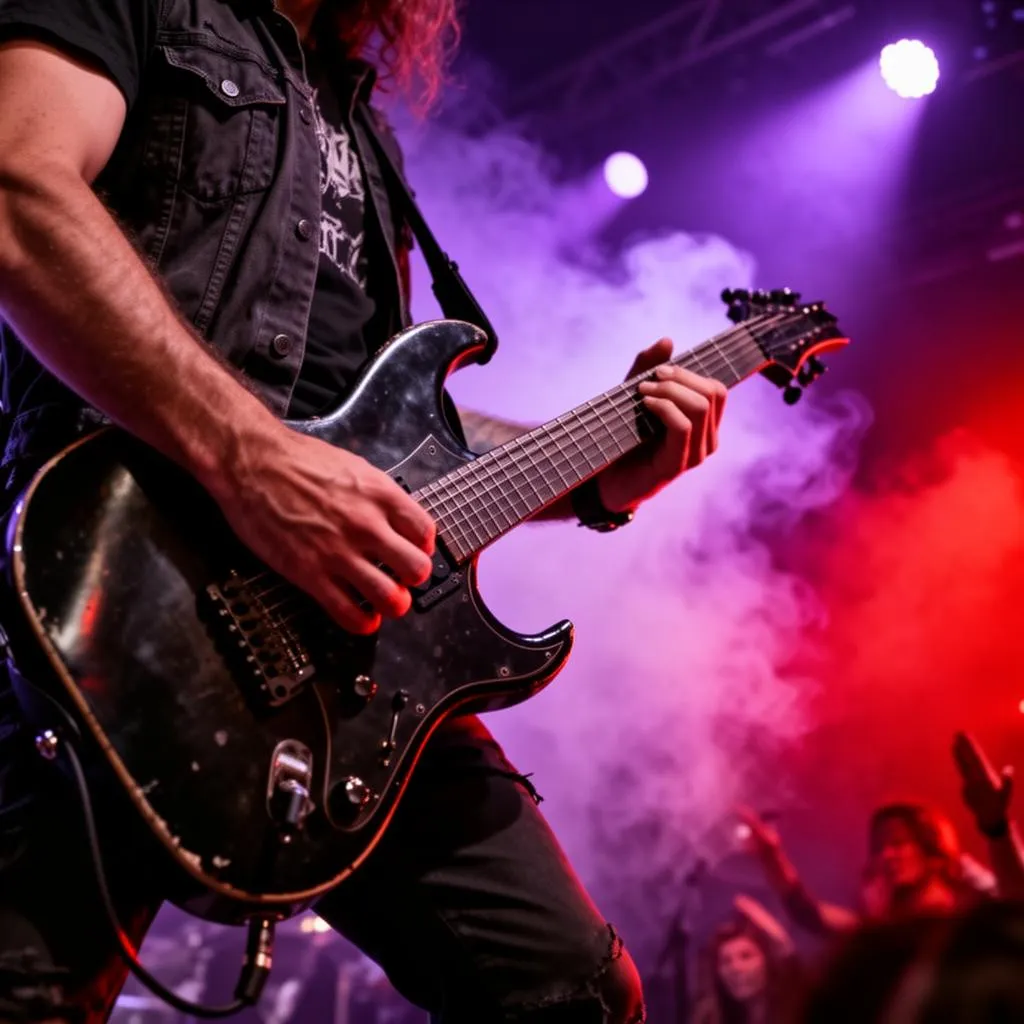 Guitarra heavy metal - hobby de Carlo